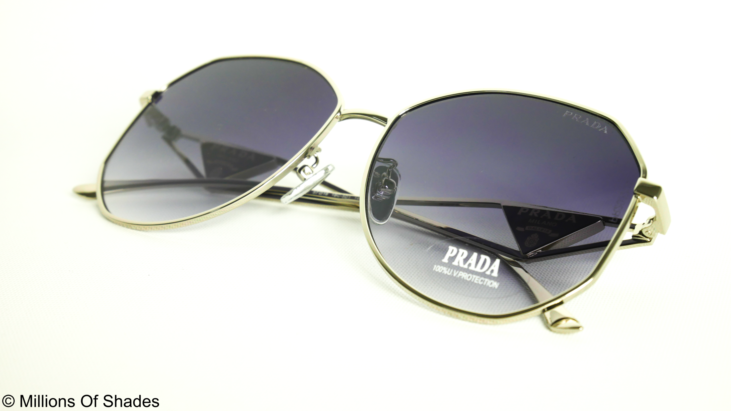 Prada Symbole sunglasses - Gradient Smokey Gray Lenses - Image 4
