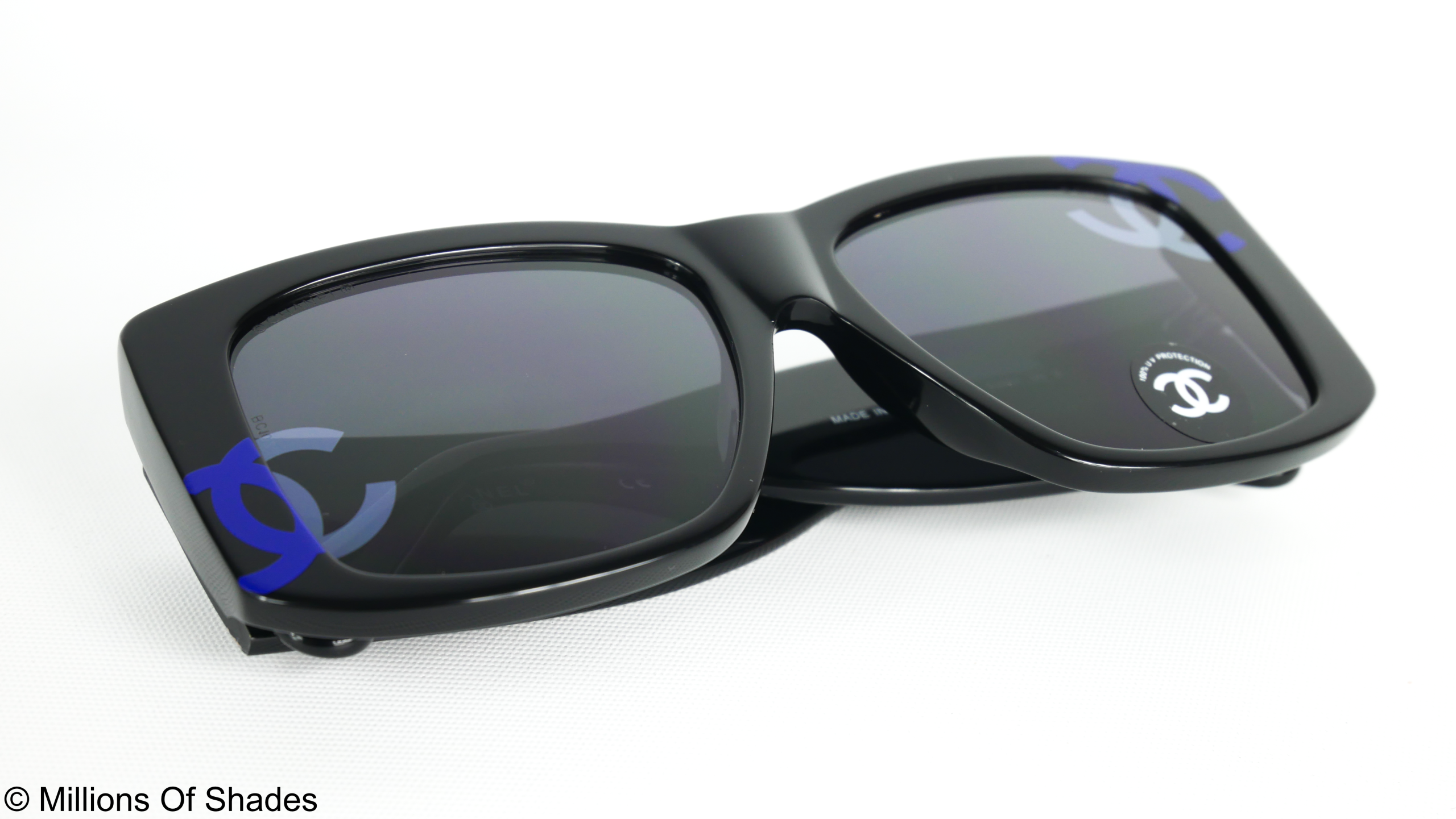 Square Sunglasses A71472-Black Blue - Image 4
