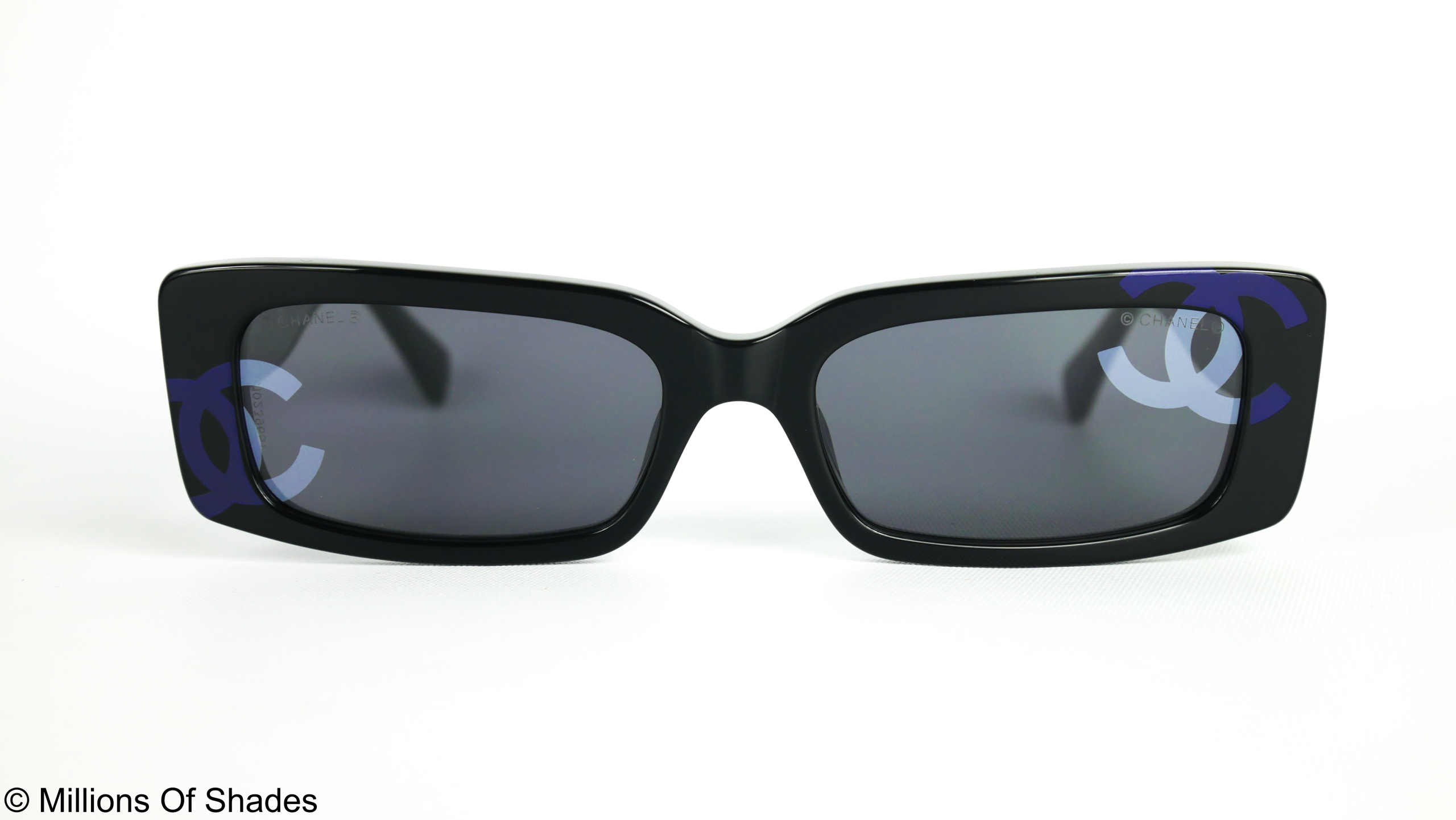 Rectangle Sunglasses A71473-Black Blue