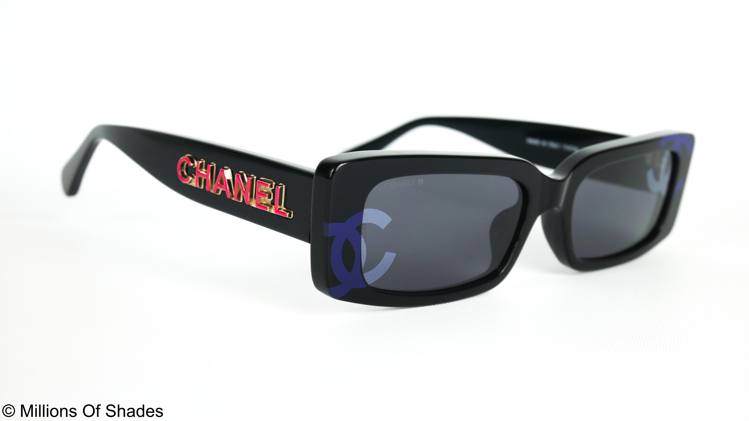 Rectangle Sunglasses A71473-Black Blue - Image 2
