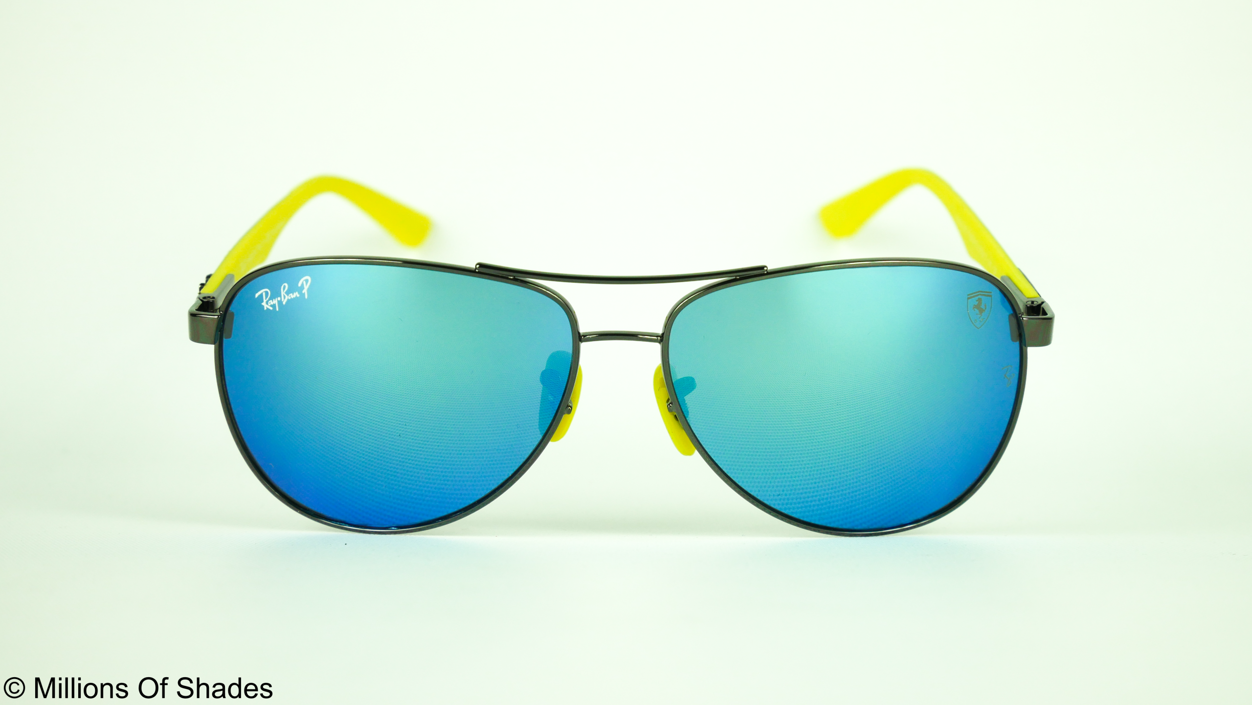 RB8313M Scuderia Ferrrari Collection - Blue Chromance Mirror