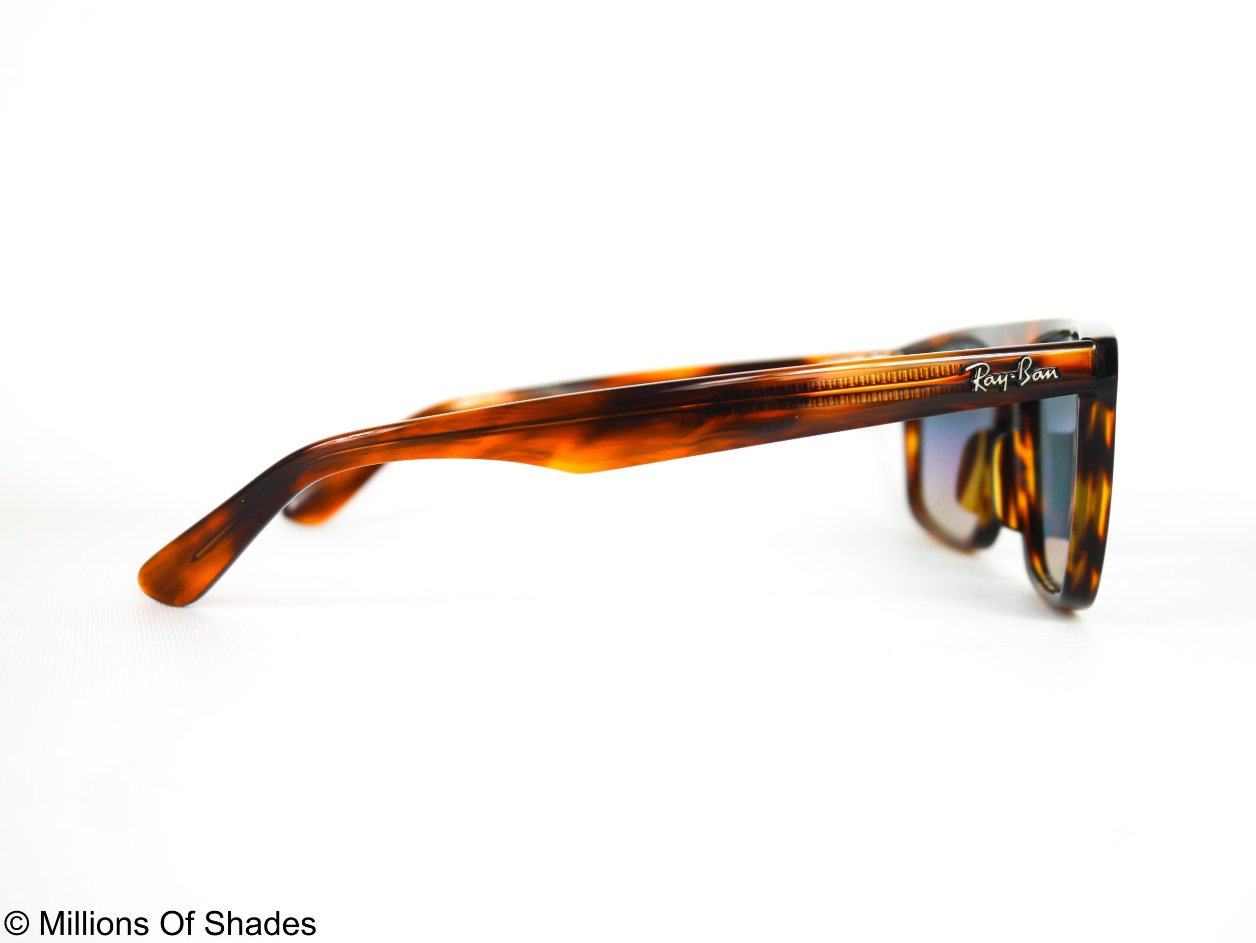 RB2222F Striped Havana Blue Gradient Grey - Image 3